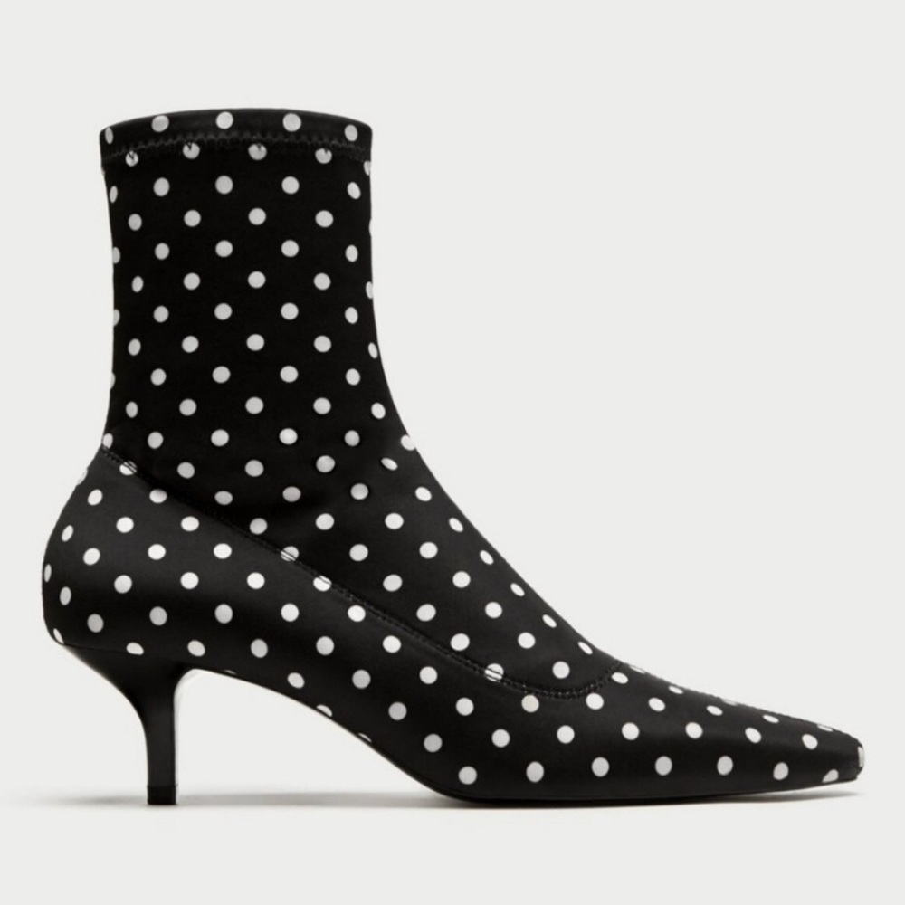 NWOT Zara Polka Dots Bootie